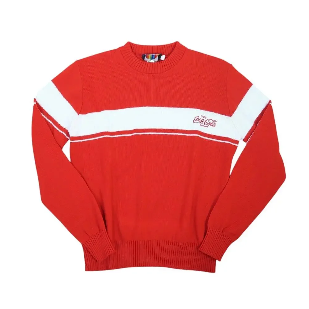 Vintage 70s The Knit Shirt Exchange red Coca-Cola knit sweater Mens L